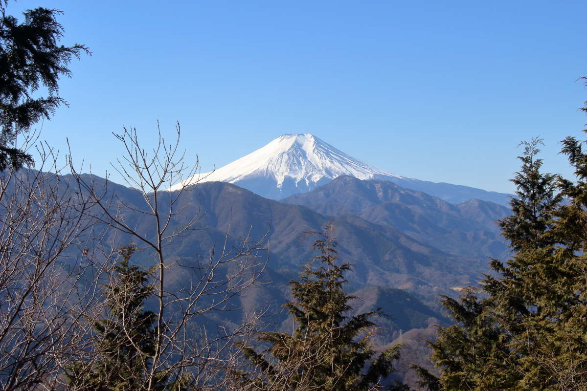 高畑山からの富士山の眺め