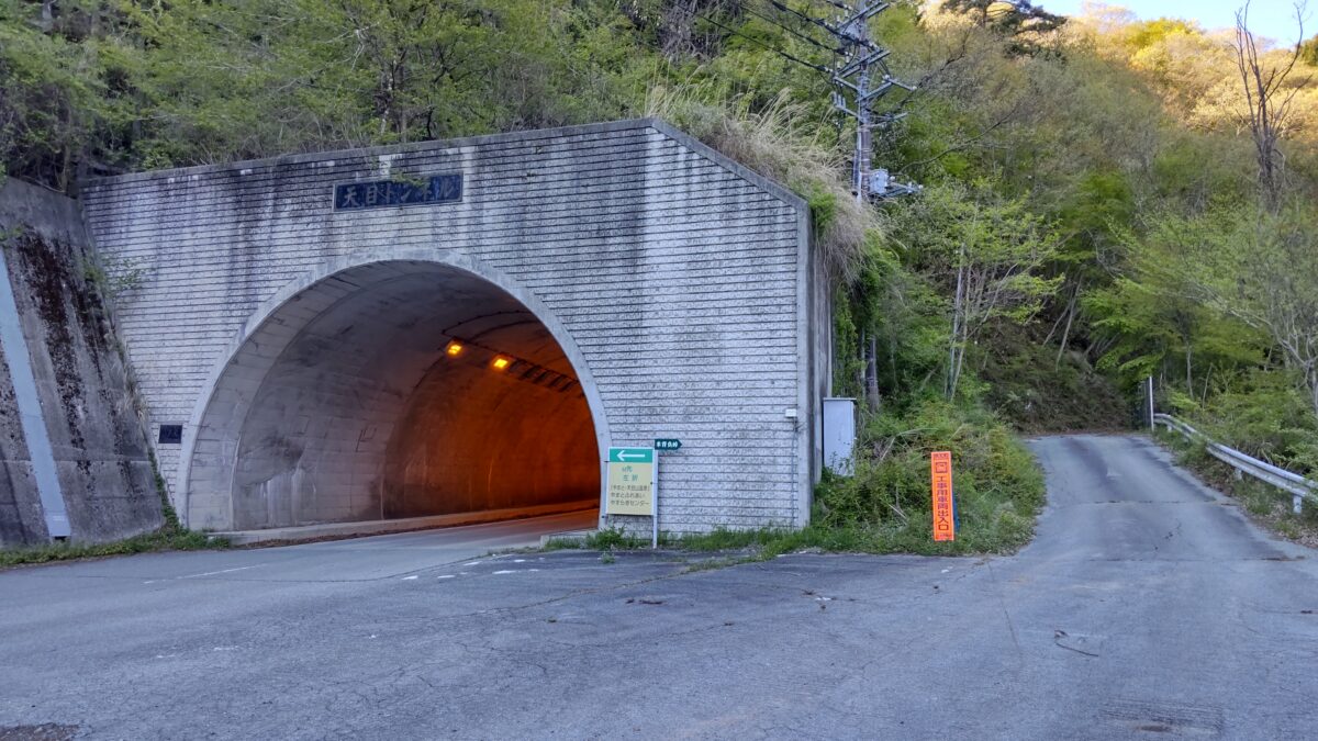 米背負峠からの林道の終点