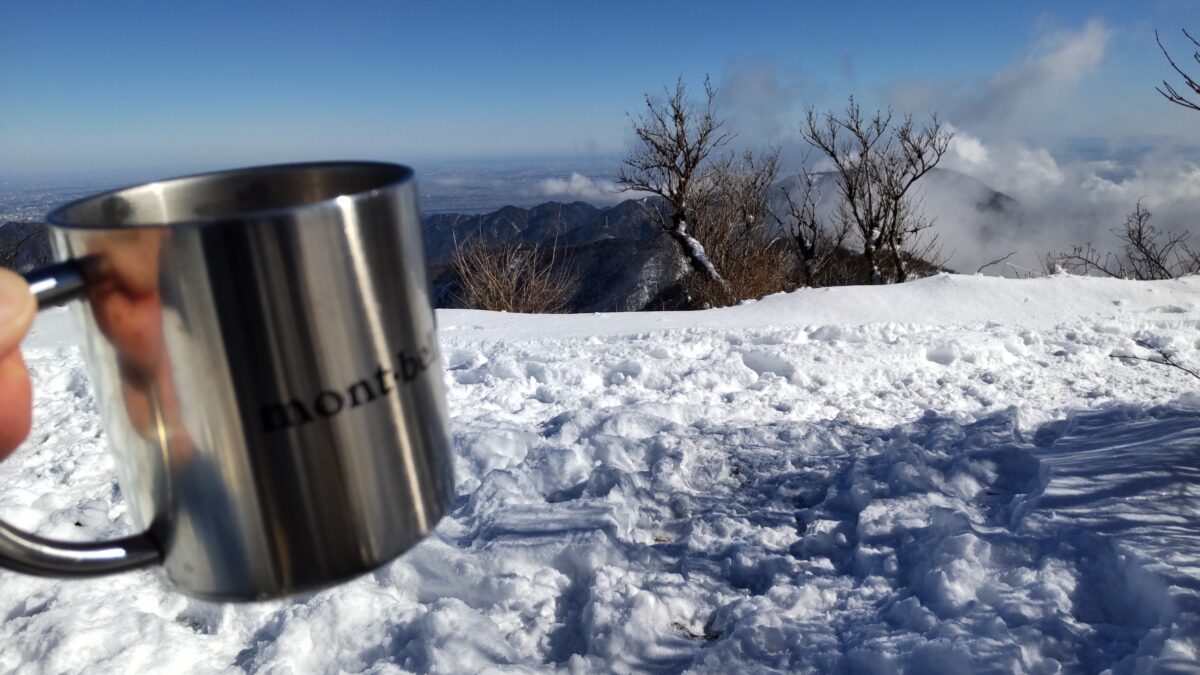 塔ノ岳山頂で山頂コーヒー！