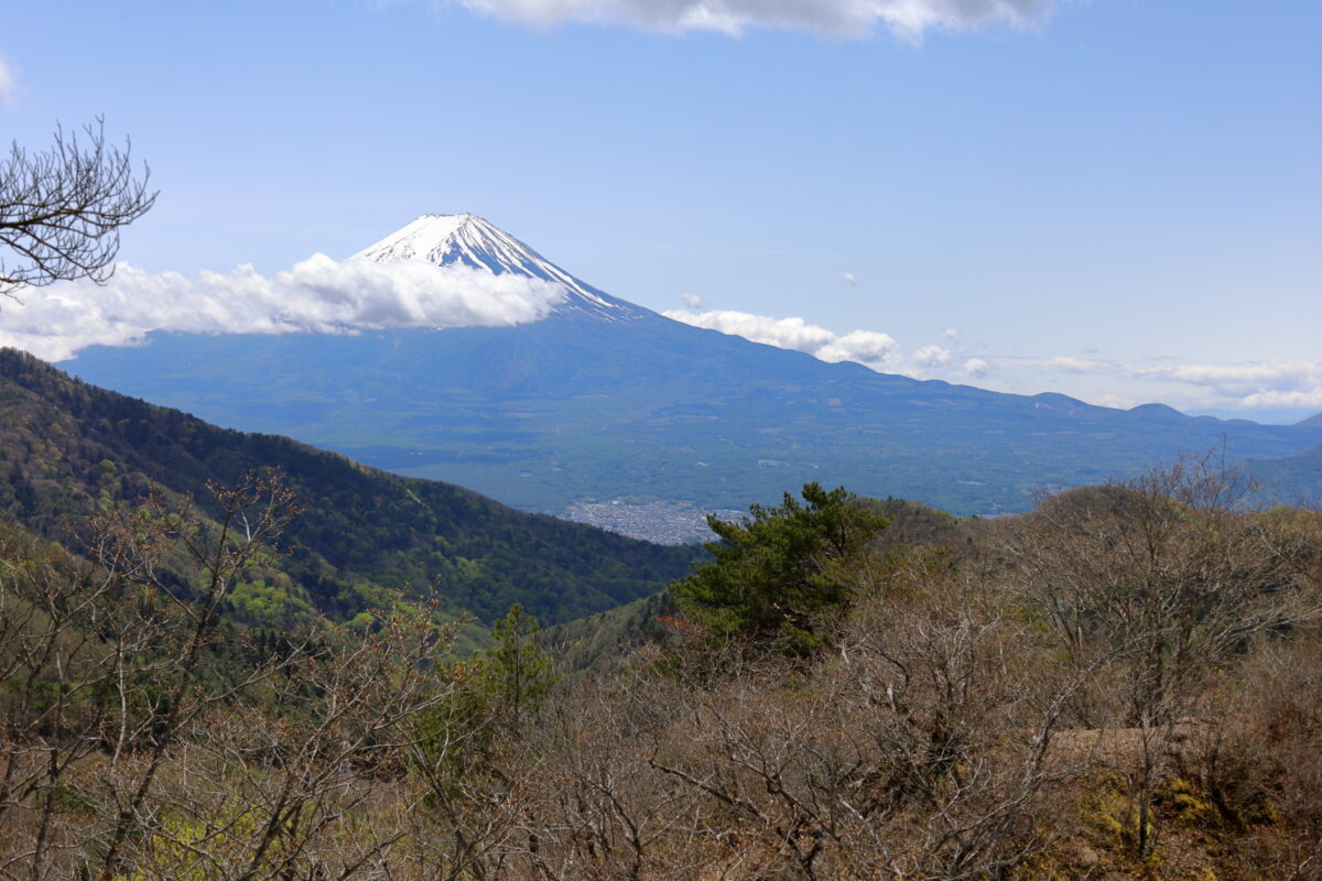 清八山山頂からの富士山の眺め