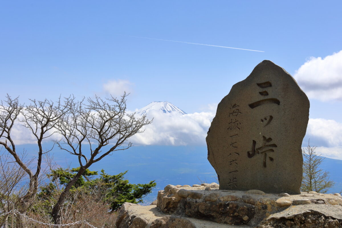 三ッ峠山（開運山）からの富士山の眺め