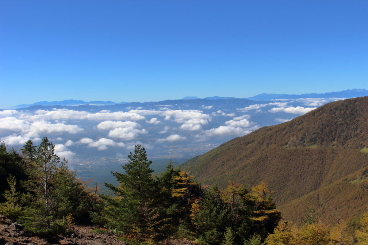 浅間山表コースから眺める雲海