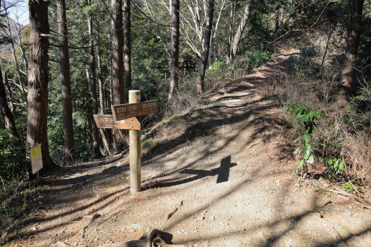 林道と分かれて少し登ったところにある「狐塚峠」