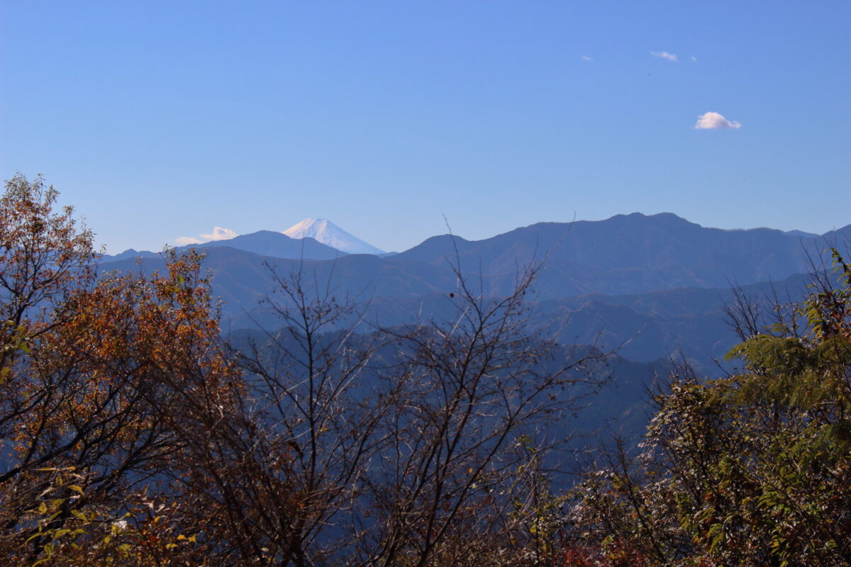 関八州見晴台からの富士山の眺め