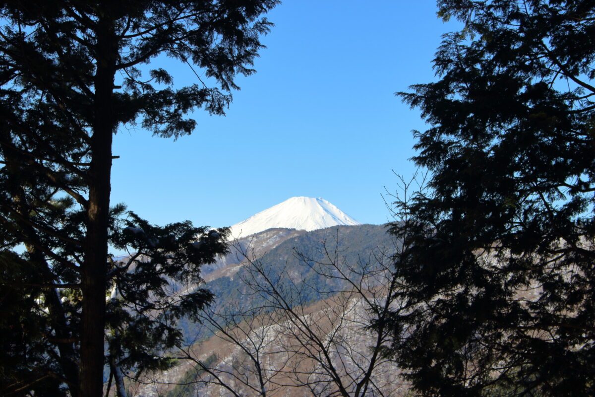 堀山の家から眺める富士山