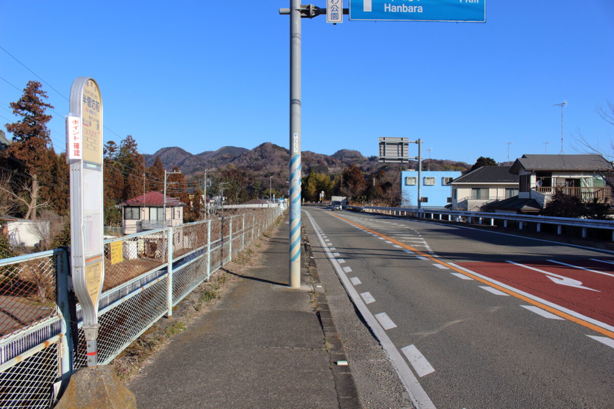 神奈中バスの半僧坊前バス停