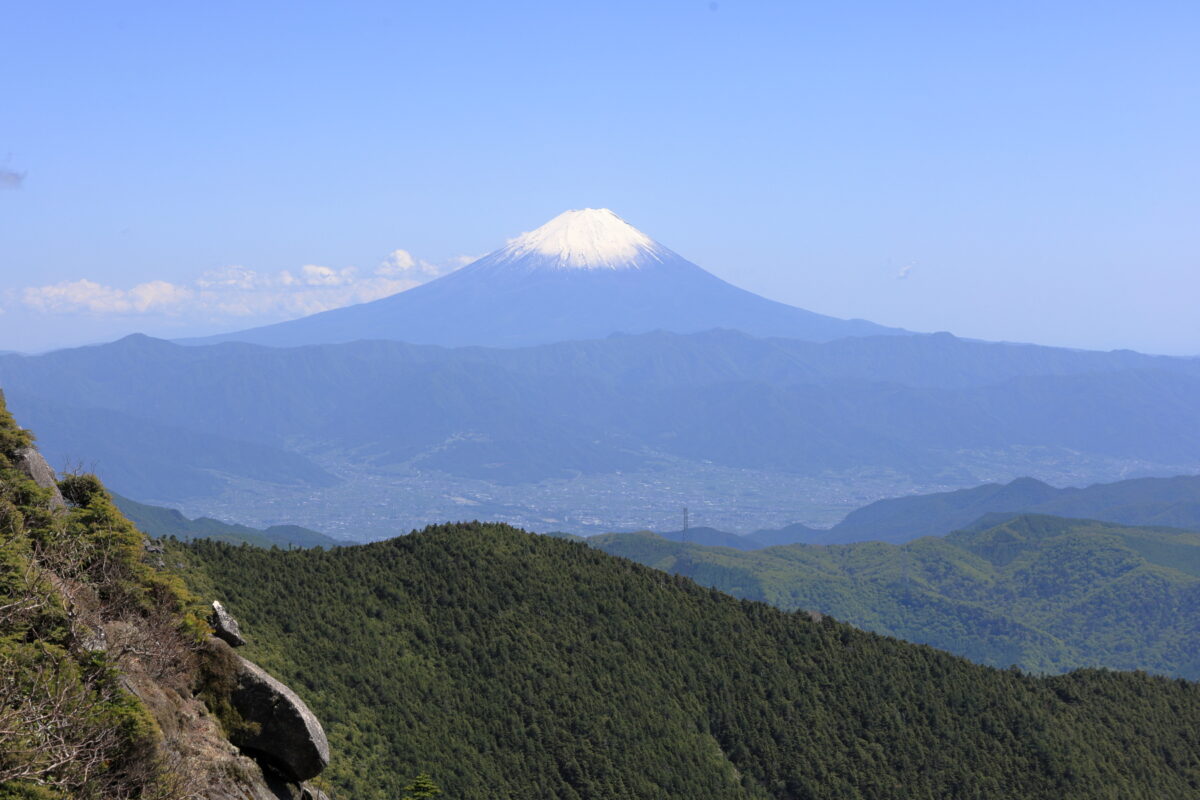 砂払いノ頭から見た堂々たる富士山