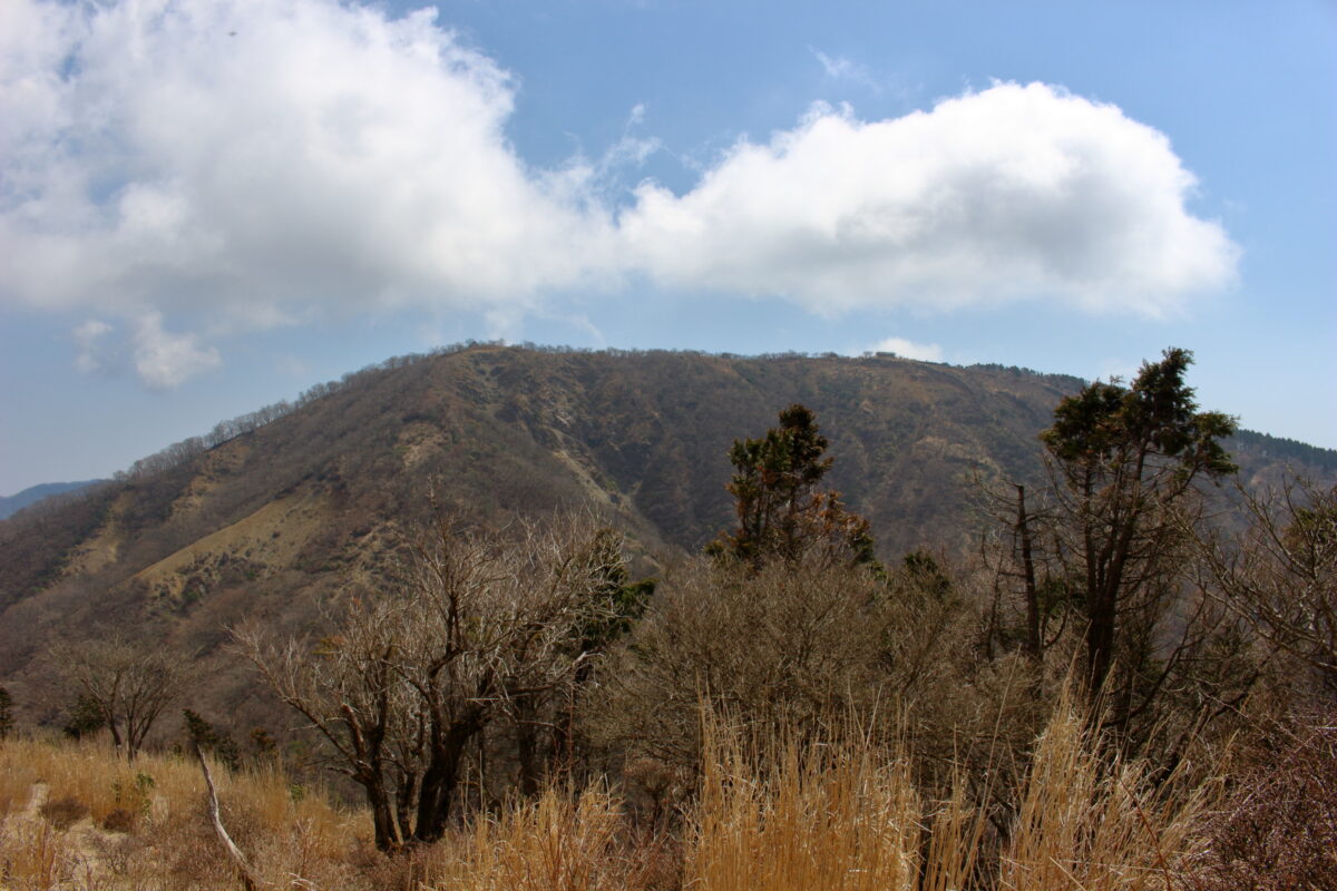 烏尾山から見る三ノ塔