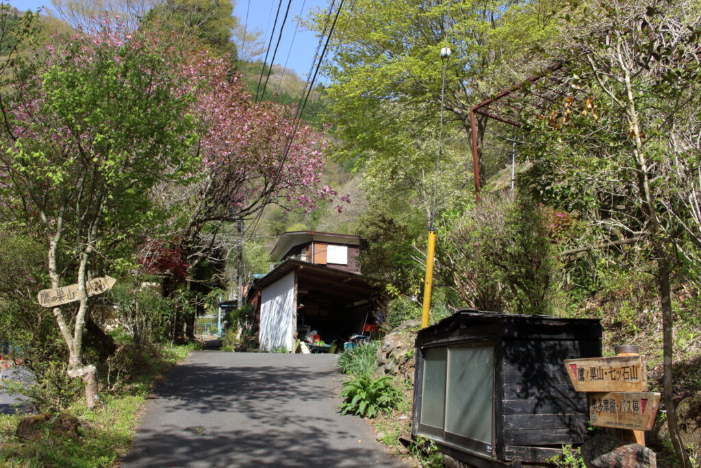 鷹ノ巣山への分岐