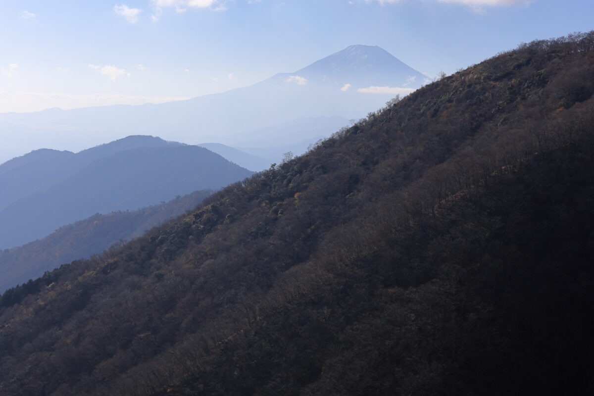 花立山荘から眺める富士山