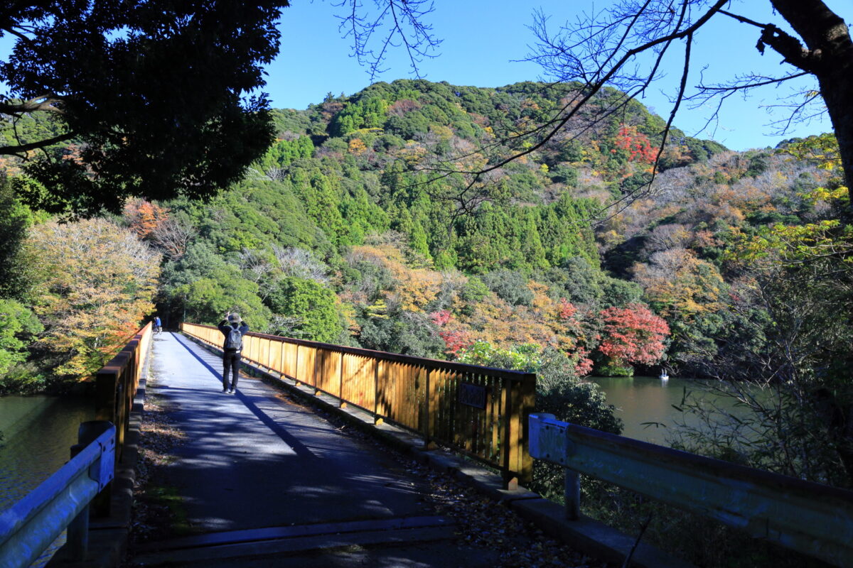 亀山湖を渡る「押切沢橋」